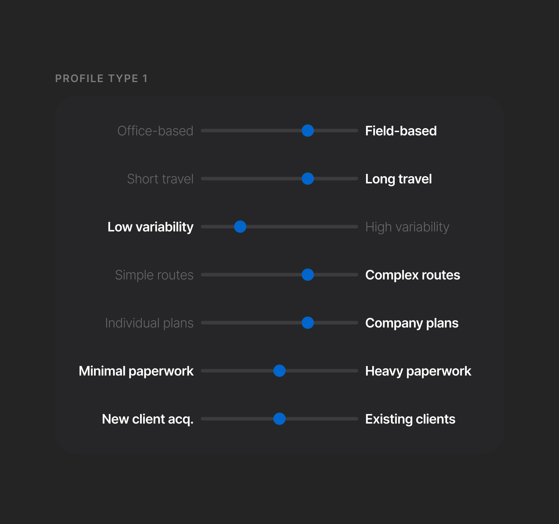 Profile type 1 — Structured & Efficient