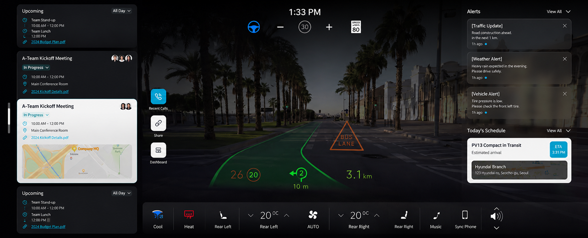 IVI — dashboard mode